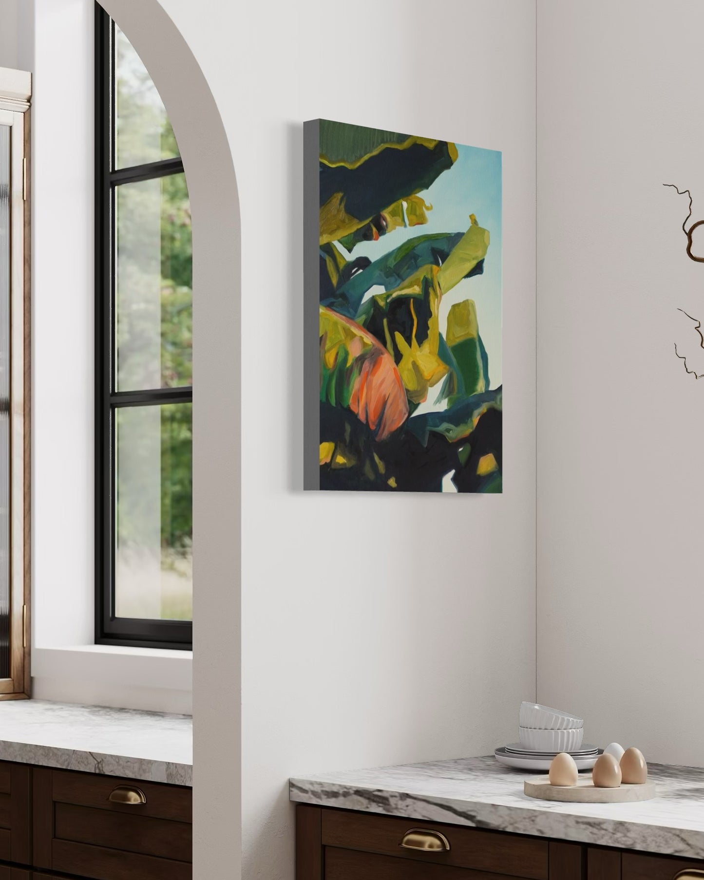 Banana Leaves at Dusk | Original Artwork