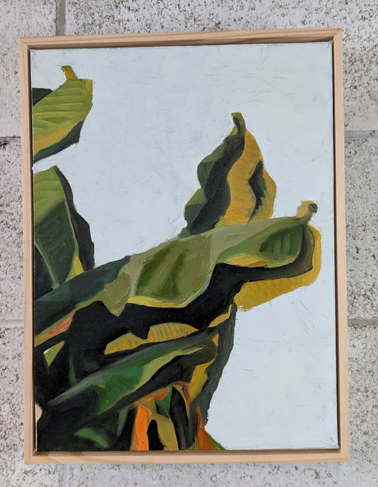 Banana Leaves at Dusk S | Original Artwork
