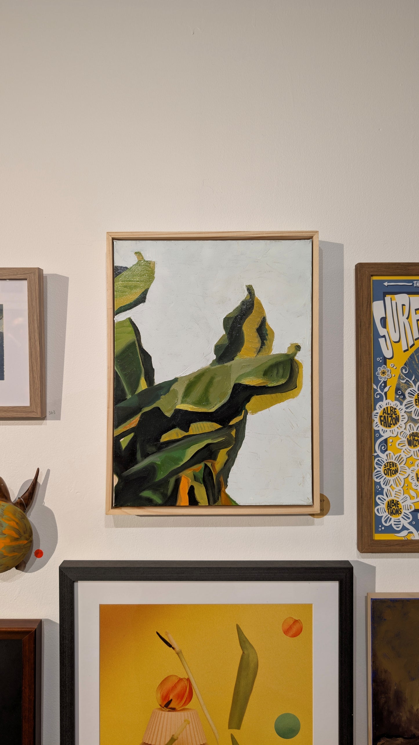 Banana Leaves at Dusk S | Original Artwork