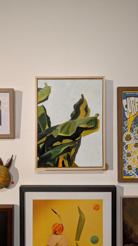 Banana Leaves at Dusk S | Original Artwork